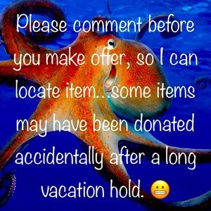 Please comment with interest so I can locate item before offer transaction.